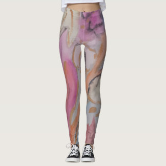Leggings Resumen Pastel Floral