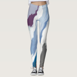 Leggings Resumen Pastel Paint Mountain Edition