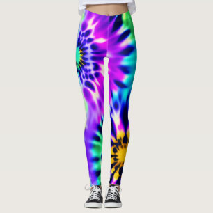 Leggings Resumen Patrón de adiestramiento de tinte