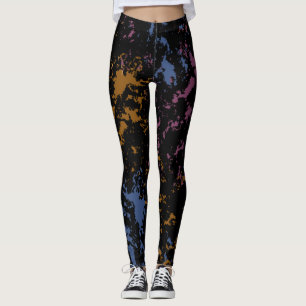 Leggings Resumen Patrón desigual