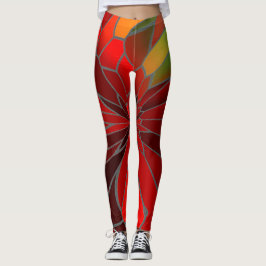 Leggings Resumen Poinsettia