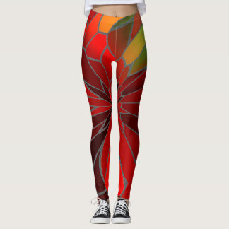 Leggings Resumen Poinsettia