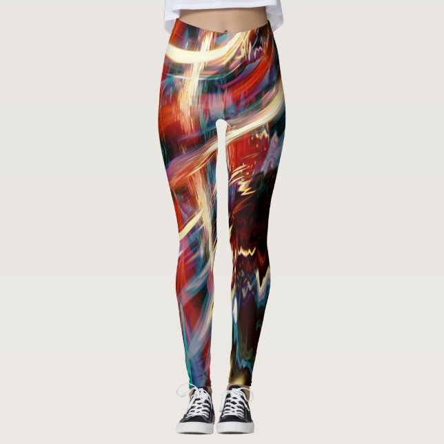 Leggings Resumen Psicodélico Dream Art Leggings,  Psydefx・ (Anverso)