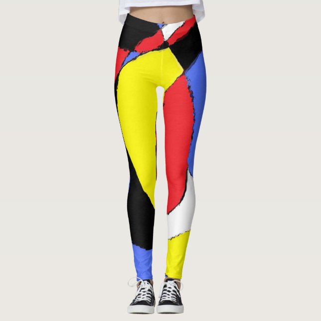 Leggings Resumen rojo (Anverso)