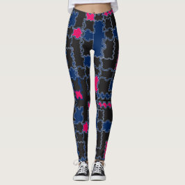 Leggings Resumen rompecabezas elementos elementos de mosaic