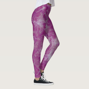 Leggings resumen rosa y blanco
