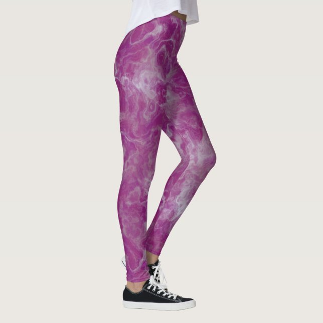 Leggings resumen rosa y blanco (Derecha)
