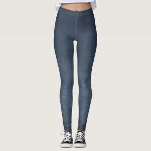 Leggings Resumen ruso azul de la Marina