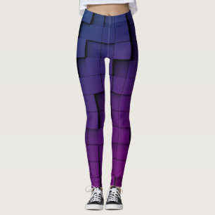 Leggings Resumen Sombra oscura geométrica