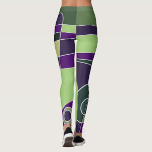 Leggings Resumen Surfing Green Purple