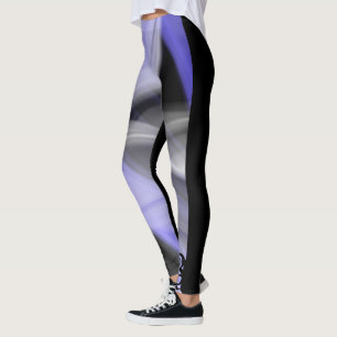 Leggings Resumen Tendencia Violeta de Lavanda