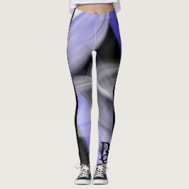 Leggings Resumen Tendencia Violeta de Lavanda