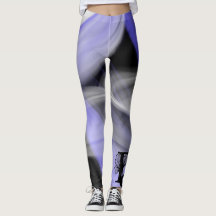 Leggings Resumen Tendencia Violeta de Lavanda