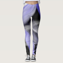 Leggings Resumen Tendencia Violeta de Lavanda