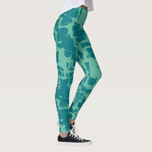 Leggings Resumen turquesa