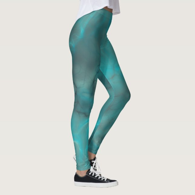 Leggings Resumen turquesa (Derecha)