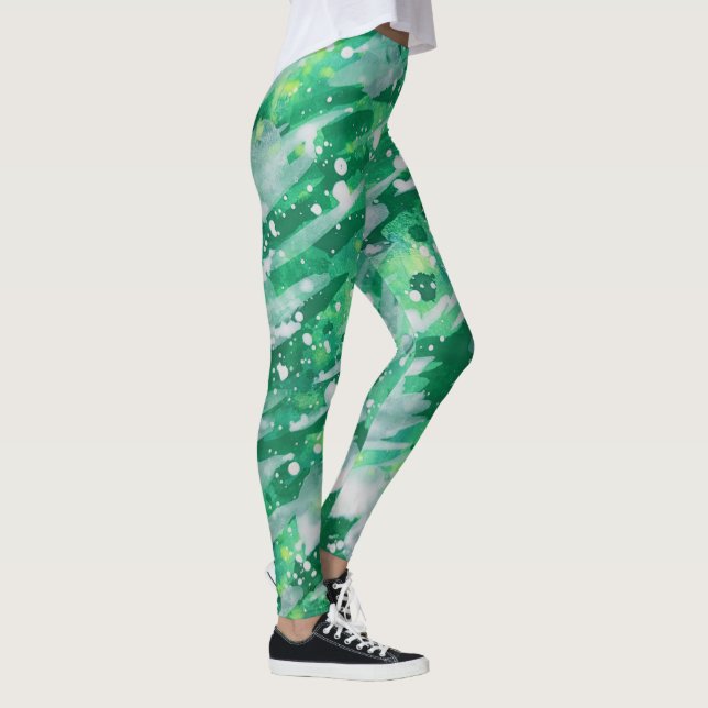 Leggings Resumen verde (Derecha)