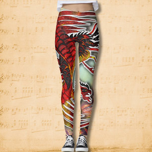Leggings Resurgimiento de Phoenix: Saltando de la llama de 