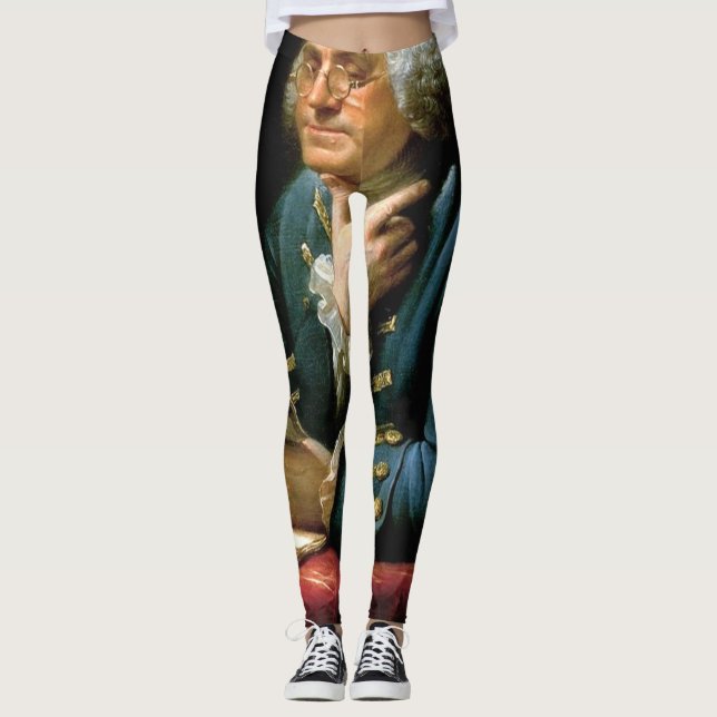 Leggings Retrato De Benjamin Franklin (Anverso)