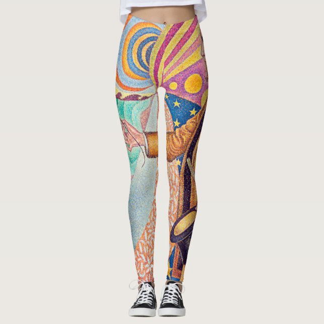 Leggings Retrato de Félix Feneon, Signac (Anverso)