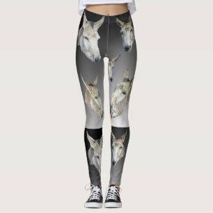 Leggings Retrato De Un Burro,