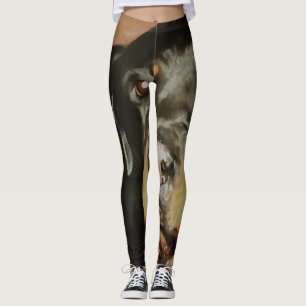 Leggings Retrato Mascota de Rottweiler Lover