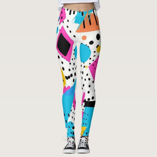 Leggings Retro Abstract Pattern (Anverso)
