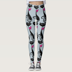 LEGGINGS RETRO BLACK CAT LEGGINING