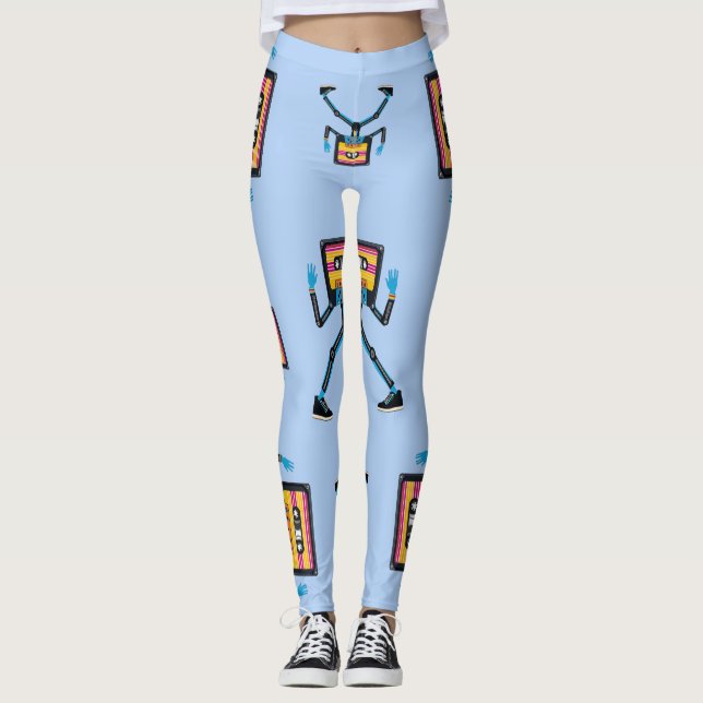 Leggings Retro Cassette Man (Anverso)