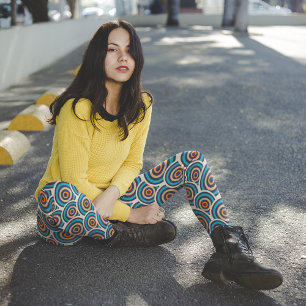 Leggings Retro de círculos