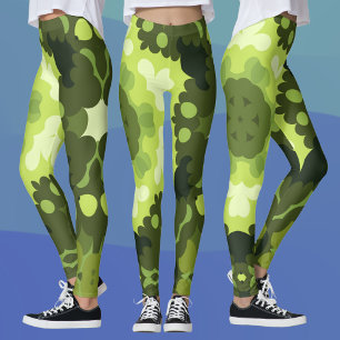 Leggings Retro Mandala Green