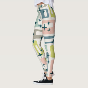 Leggings Retro Mid Century Moderno