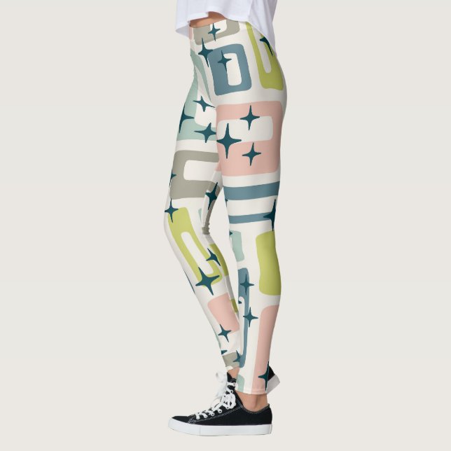 Leggings Retro Mid Century Moderno (Izquierda)