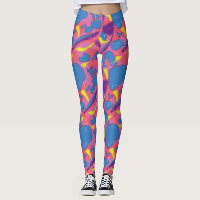 Leggings Retro Neon Multicolor (Anverso)