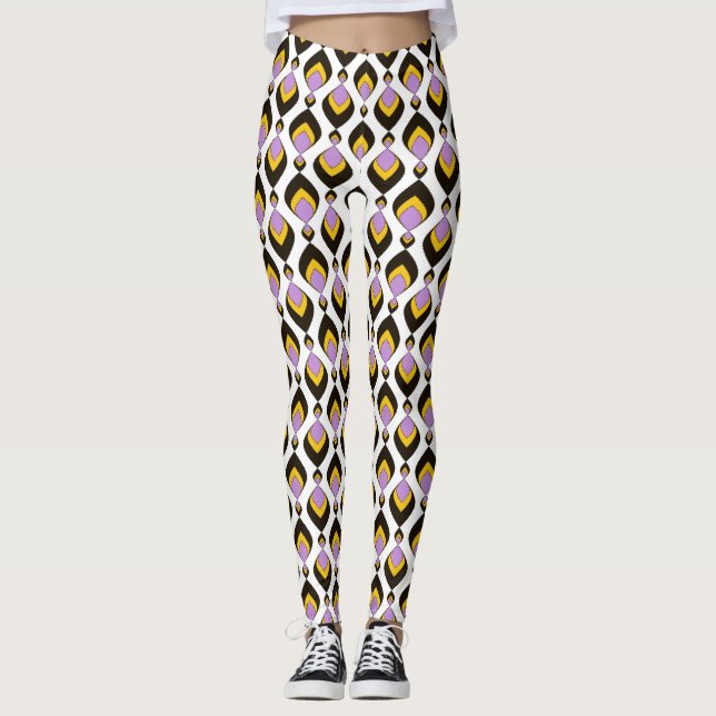Leggings Retro, ornamento retro (Anverso)