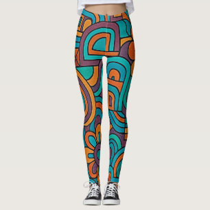 Leggings Retro Psicodélico