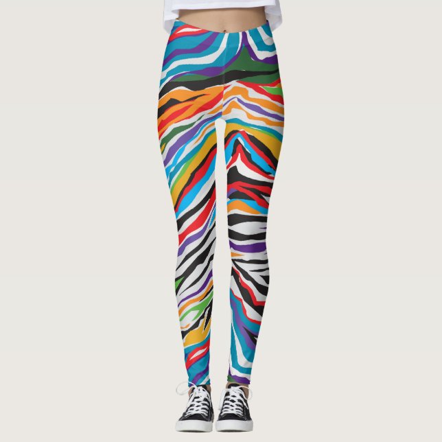 Leggings Retro psicodélico (Anverso)