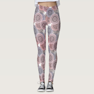 Leggings Retro, retro, beige, gris y elegante