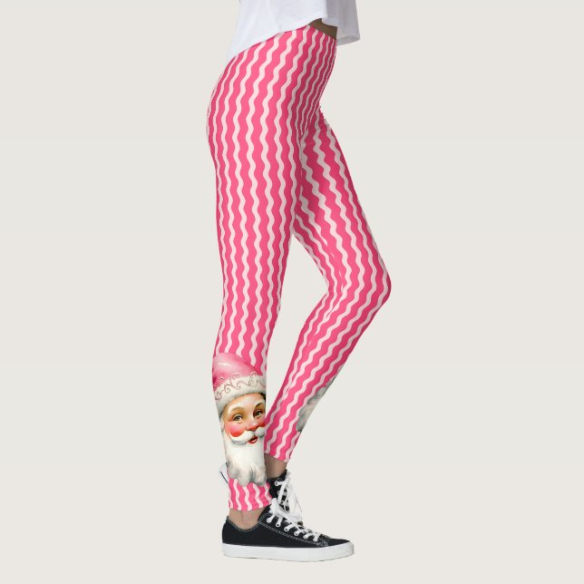 Leggings Retro Rosa Santa Claus Navidades de Ric Ric Rosa (Derecha)