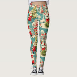 Leggings Retro Santa Wonderland 2