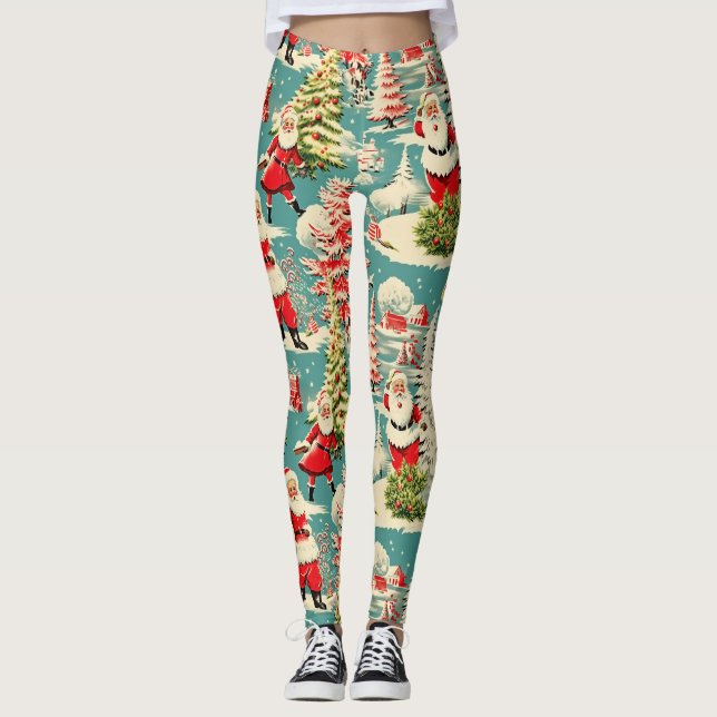Leggings Retro Santa Wonderland 2 (Anverso)