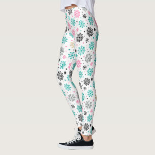 Leggings Retro Snowflakes
