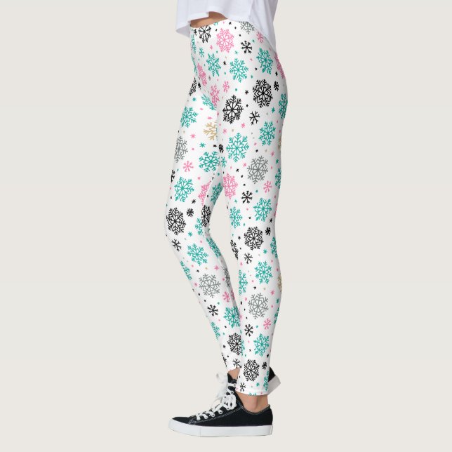 Leggings Retro Snowflakes (Izquierda)