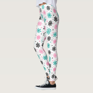 Leggings Retro Snowflakes