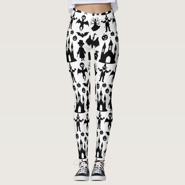 Leggings Retro Sunshine Patterns – Bold Colorful  (Anverso)