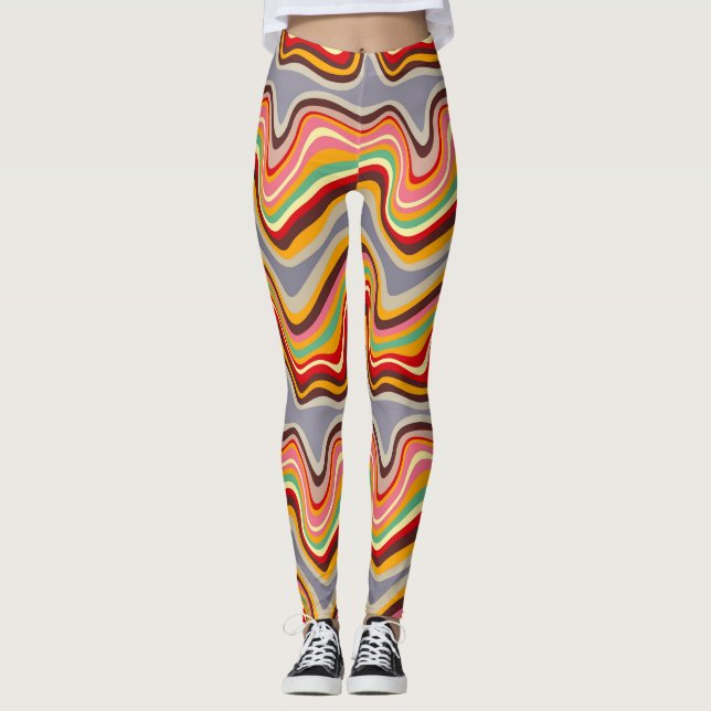 Leggings retro wave disco (Anverso)