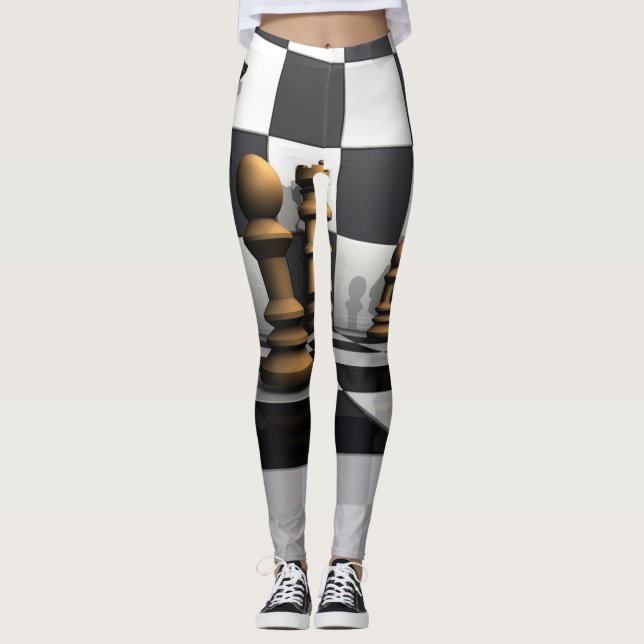 Leggings Rey Play del ajedrez (Anverso)