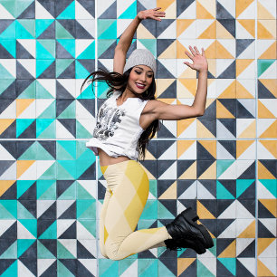 Leggings Rhombus amarillo