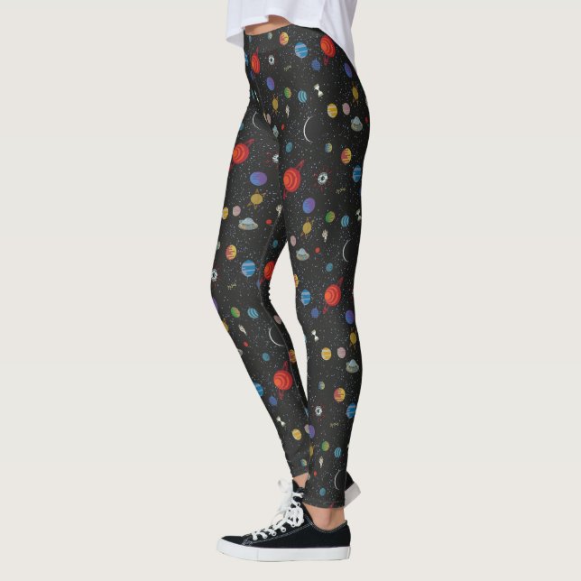 Leggings RICK AND MORTY™ | Patrón de espacio (Izquierda)