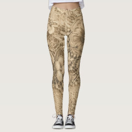Leggings "Ricos rojos de crema vintage"